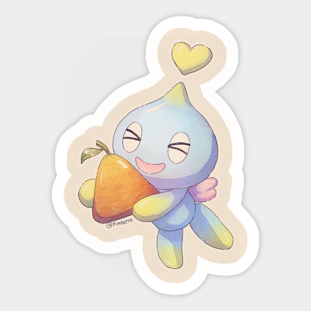 Triangle Fruit Sticker by Kaibette